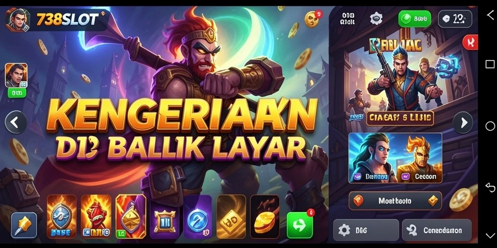 Tampilan gameplay mengerikan dengan suasana mencekam di 738SLOT.