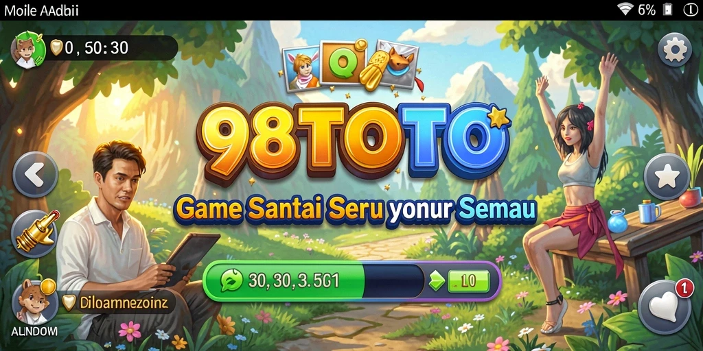 Tangkapan layar menunjukkan gameplay seru 98TOTO.