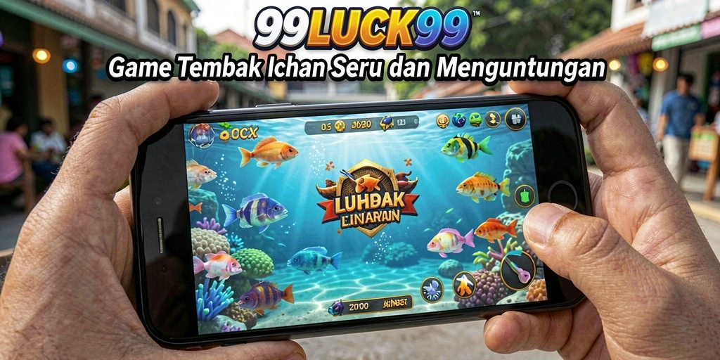 Screenshot yang menampilkan pengalaman seru dalam menembak ikan.