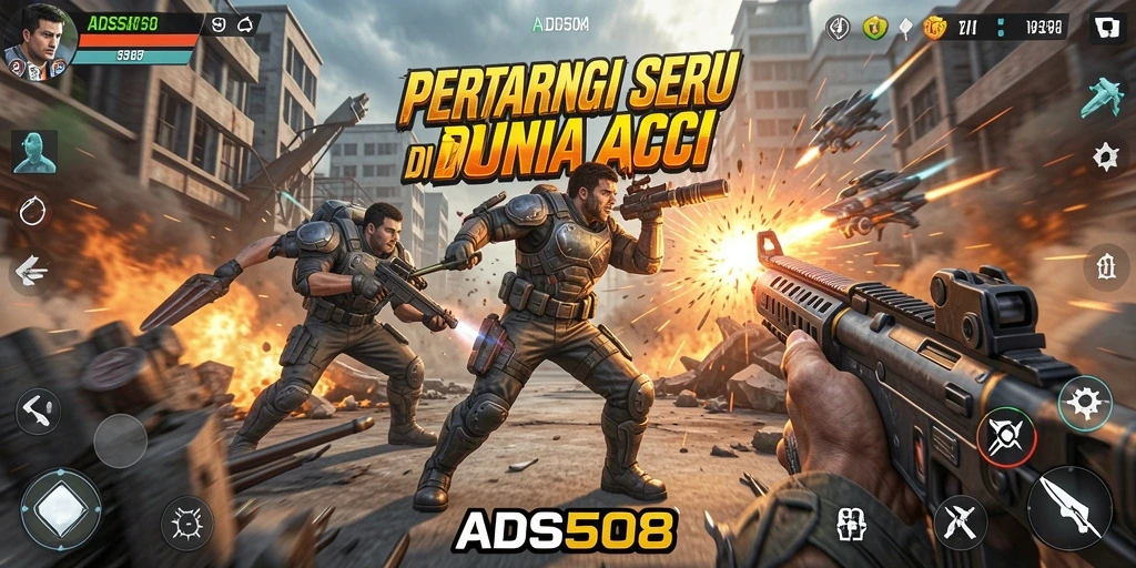 Gameplay mendebarkan di dunia bertarung penuh aksi.
