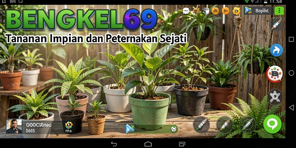 Gameplay pertanian yang seru dan menarik di BENGKEL69.