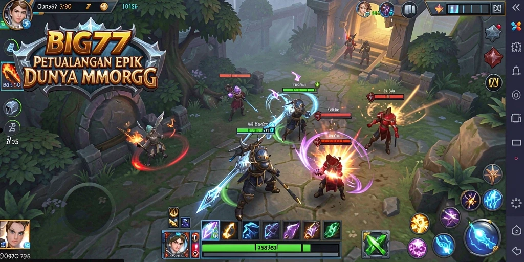 Tampilan gameplay <strong>BIG77</strong> yang seru dan interaktif dalam dunia MMORPG.
