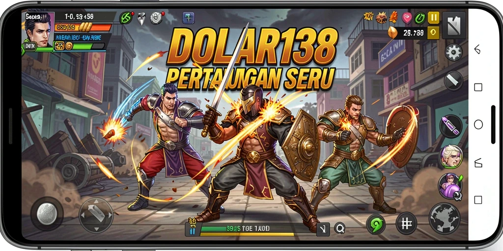 Tampilan gameplay DOLAR138 yang penuh aksi dan karakter yang keren.