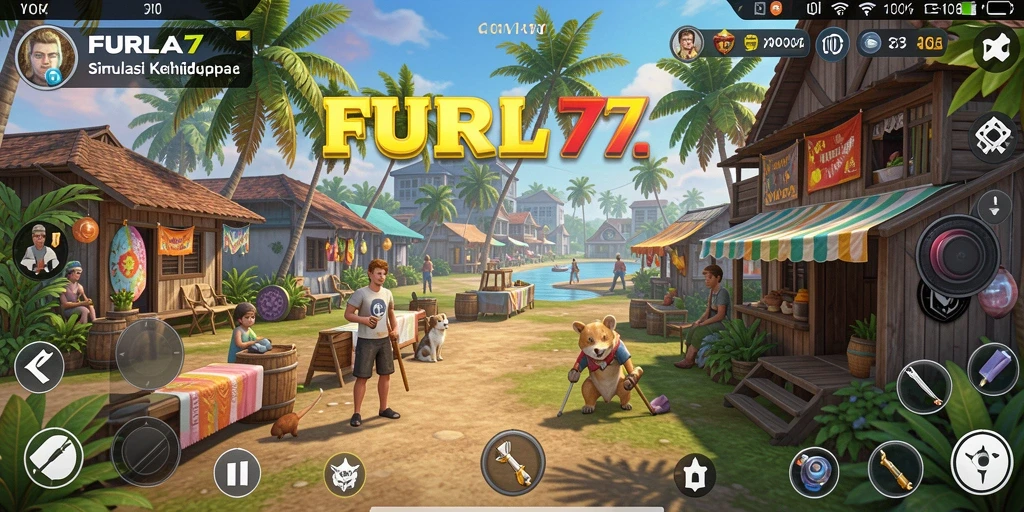 Tampilan gameplay menarik dan interaktif dalam FURLA77.