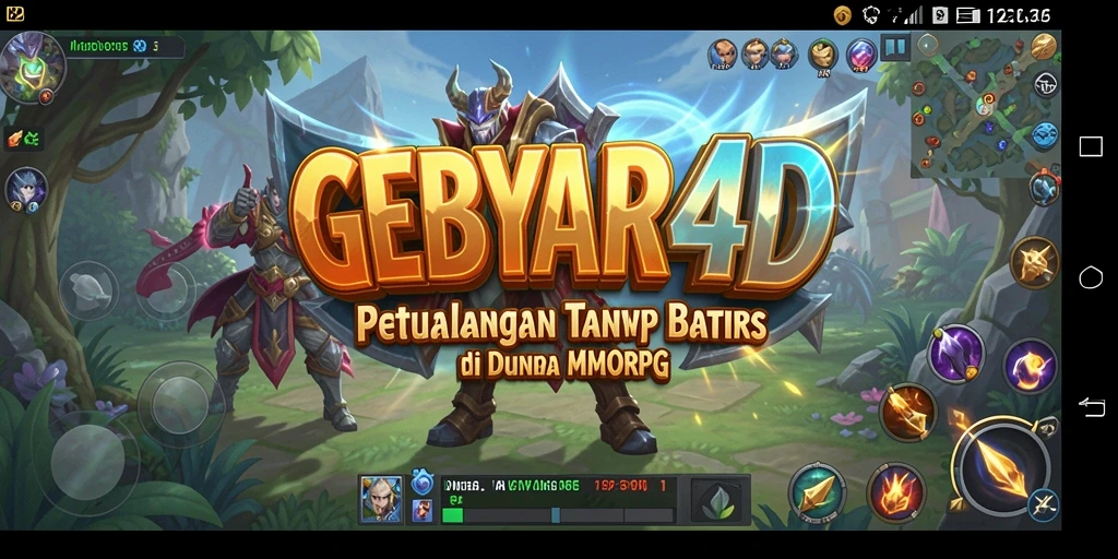 Gameplay GEBYAR4D yang seru dan interaktif dalam dunia MMORPG.