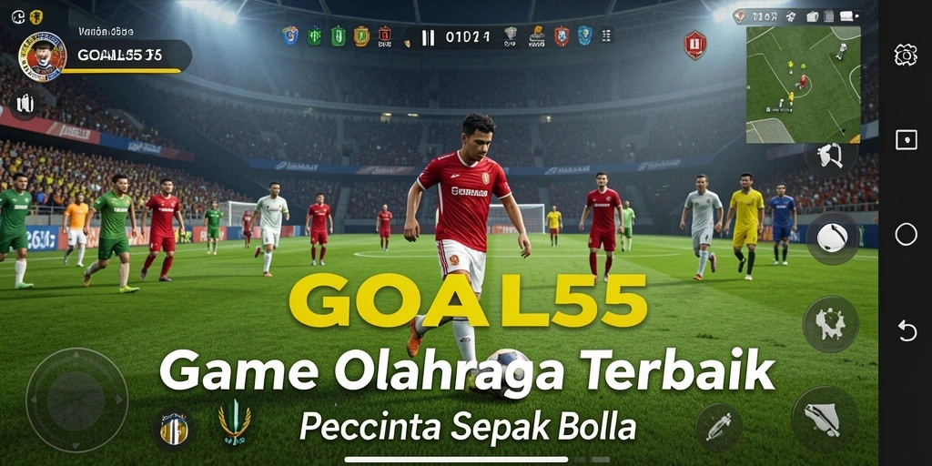 Tangkapan layar dari gameplay seru di GOAL55.