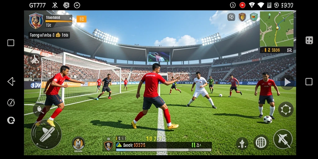 Tampilan gameplay GT777 yang menegangkan dan penuh aksi olahraga.