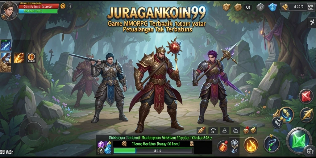 Tangkapan layar dari gameplay JURAGANKOIN99 yang menampilkan petualangan epik.