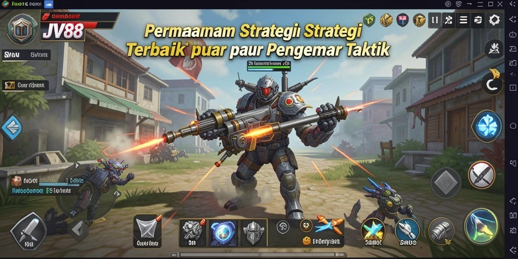 Tampilan gameplay menarik JV88 dengan aksi strategi mendebarkan.