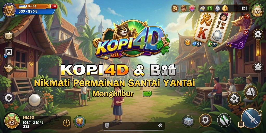 Tangkapan layar KOPI4D menampilkan momen seru dalam permainan santai.