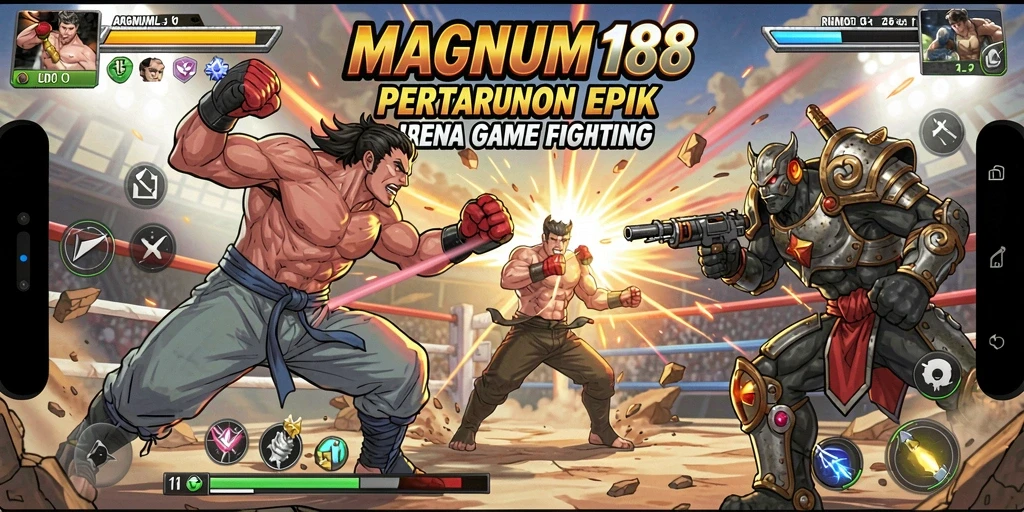 Tampilan aksi seru di arena pertarungan MAGNUM188.