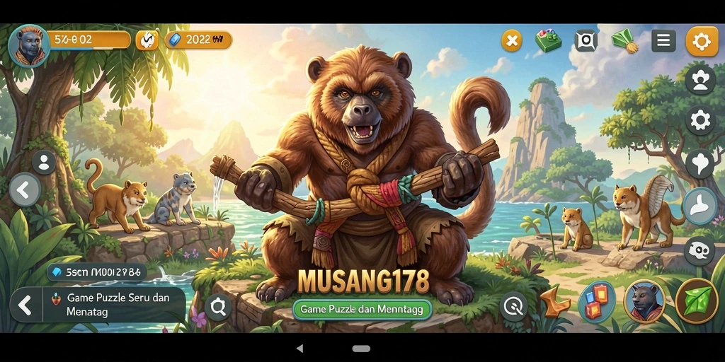Tampilan gameplay seru dari MUSANG178 yang menantang otak.