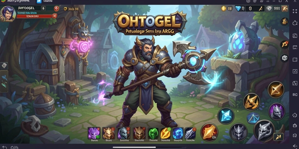 Menampilkan pertarungan seru dalam gameplay ARPG OHTOGEL.