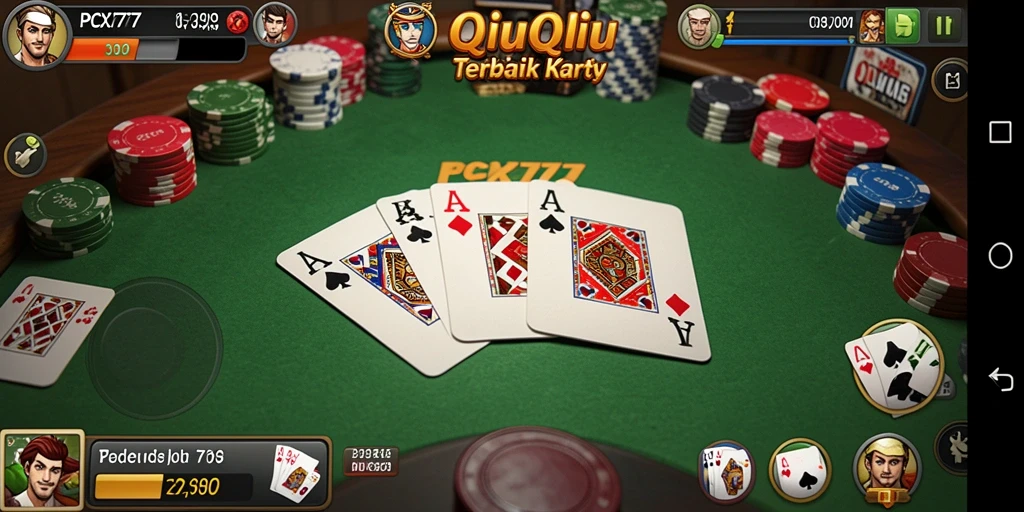 Tampilan menarik dari gameplay QiuQiu di PCX777.