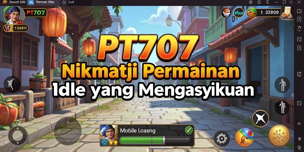 Tampilan gameplay PT707 yang menyenangkan dan menawan.