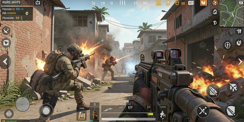 Tampilan menegangkan dari gameplay R6R6 saat pertempuran berlangsung.