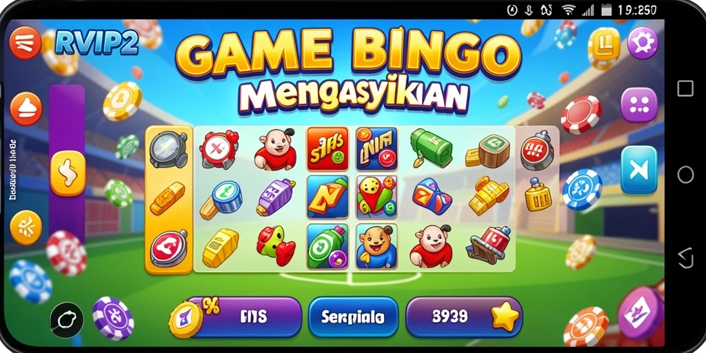Tangkapan layar menunjukkan gameplay seru di RVIP2 Bingo.