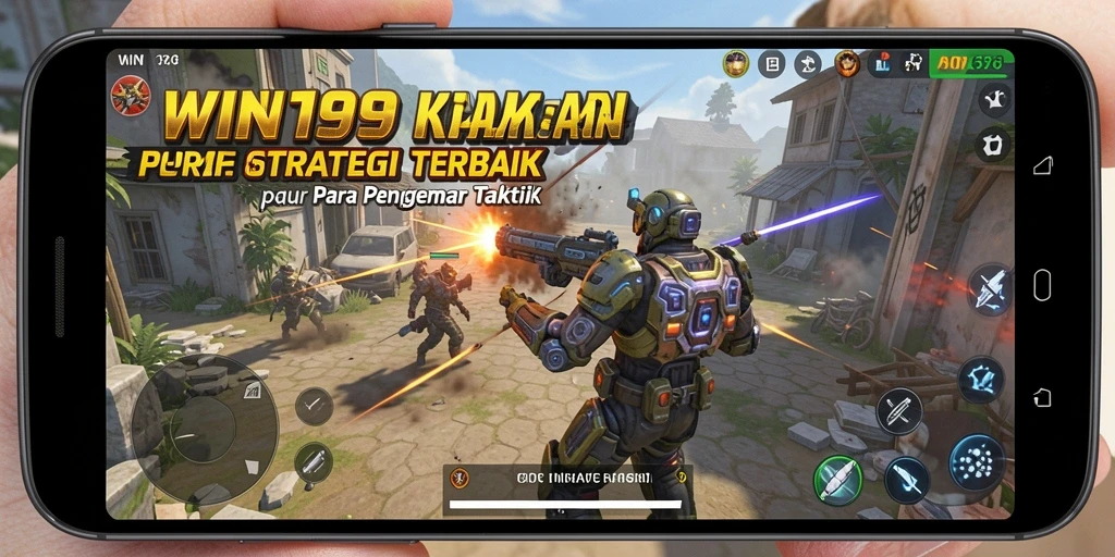 Screenshot utama WIN199 menampilkan aksi pertempuran strategi yang intens.